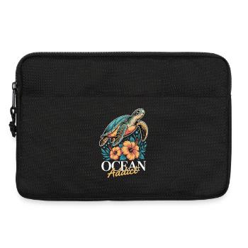 Sea Turtle Ocean Addict Design - Laptop bag 13" - black - Front