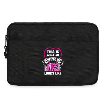 nurse - Laptop bag 13" - black - Front