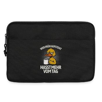 Duck - Si tu te lèves tôt, tu détestes encore plus la journée - Sacoche pour ordinateur portable 13 pouces - noir - Devant