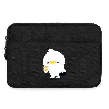 Kawaii Duck Coffee Moment - Laptop bag 13" - black - Front