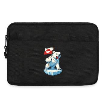 Greenland Flag Greenland Is Not For Sale  - Laptoptasche 13" - Schwarz - Vorne