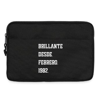 Date de naissance : février 1982 - Sacoche pour ordinateur portable 13 pouces - noir - Devant