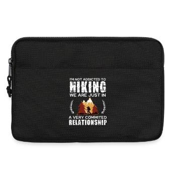 Hiking Commitment Tee Design - Laptoptasche 13" - Schwarz - Vorne