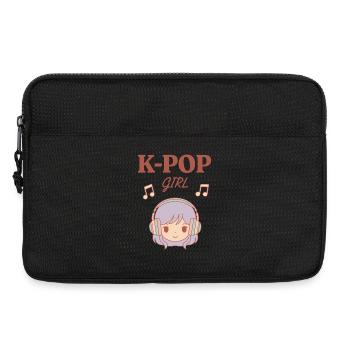 Fille de K-Pop Musique coréenne Fans mignons de Kpop en Corée - Sacoche pour ordinateur portable 13 pouces - noir - Devant
