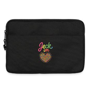 Costume de confettis du Carnaval de Jeck in the Heart - Sacoche pour ordinateur portable 13 pouces - noir - Devant