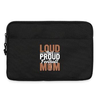 Loud And Proud Football Mom Season Player Fan - Laptoptasche 13" - Schwarz - Vorne