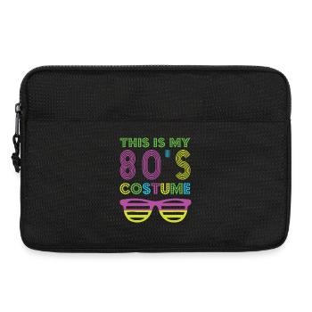 Style Années 80 Tenue de Fête Rétro des Années 80 - Sacoche pour ordinateur portable 13 pouces - noir - Devant