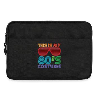 This is my 80's 80's Costume Costume - Laptop bag 13" - black - Front