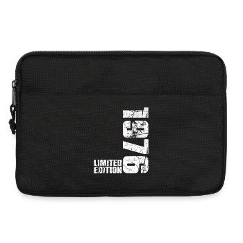50ème Anniversaire Homme Femme 50 ans 1976 Cadeau - Sacoche pour ordinateur portable 13 pouces - noir - Devant