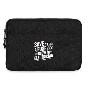 Économisez un fusible Sauter un électricien - Sacoche pour ordinateur portable 13 pouces - noir - Devant