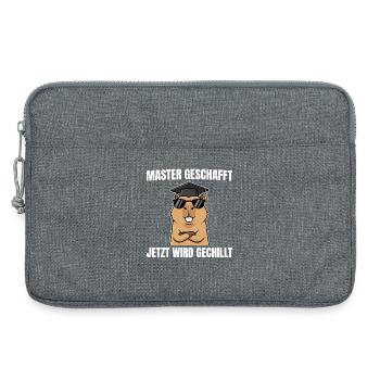 Master Passed Capybara Master's Exam - Laptop bag 13" - heather grey - Front
