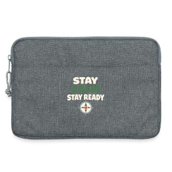 Ruhe Schlägt Panikbereitschaft, Lebensstil, - Laptoptasche 13" - Grau meliert - Vorne