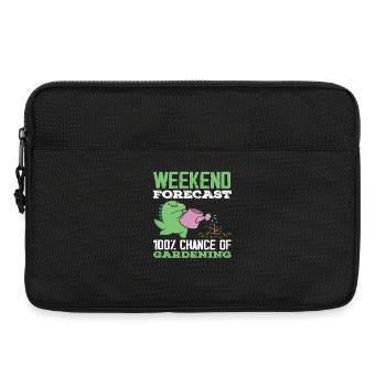 Weekend forecast gardening gardeners - Laptop bag 13" - black - Front