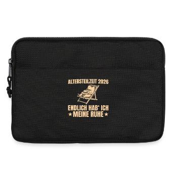 Partial retirement 2026 Finally I have my peace - Laptop bag 13" - black - Front