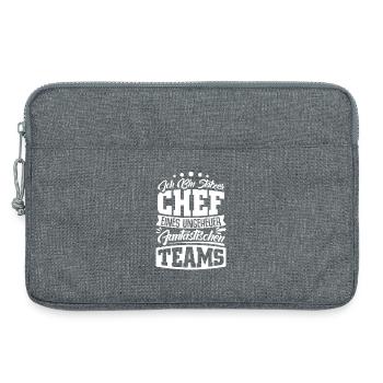 Stolzer Chef Chef Mann Abteilungsleiter Teamchef - Laptop bag 13" - heather grey - Front