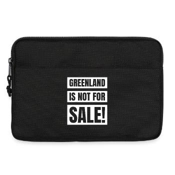 Greenland Is Not For Sale Shirt - Laptop bag 13" - black - Front