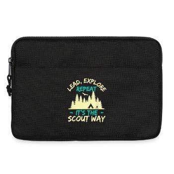 Girl Scout Leader Lead Explore Repeat Scout - Laptop bag 13" - black - Front