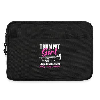 Trumpet Girl Trumpet Trumpet Player - Laptop bag 13" - black - Front