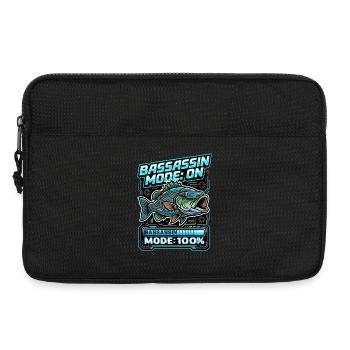 Bassassin Mode On Fishing Mode 100 Percent - Laptop bag 13" - black - Front