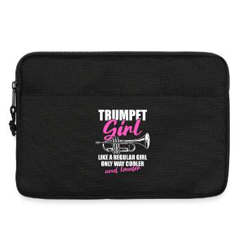 Trumpet Girl Trumpet Trumpet Player - Laptop bag 13" - black - Front
