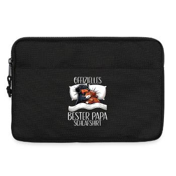 Offizielle Bester Papa Schnarchshirt Dachshund - Laptoptasche 13" - Schwarz - Vorne