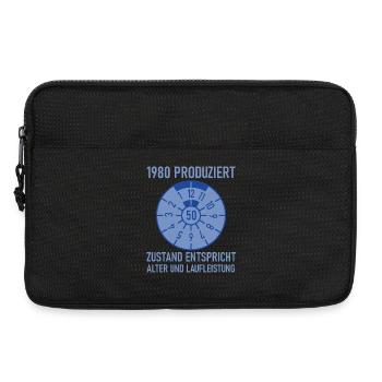 1980 Geboren 50. Geburtstag Auto Tuning - Laptoptasche 13" - Schwarz - Vorne
