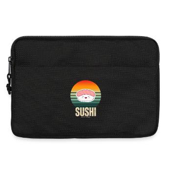 Sushi Vintage Sunset - Laptop bag 13" - black - Front