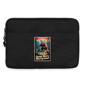 Camp More Worry Less - Laptop bag 13" - black - Front