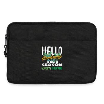 Hallo Gartensaison Auf Wiedersehen Ehemann - Laptoptasche 13" - Schwarz - Vorne