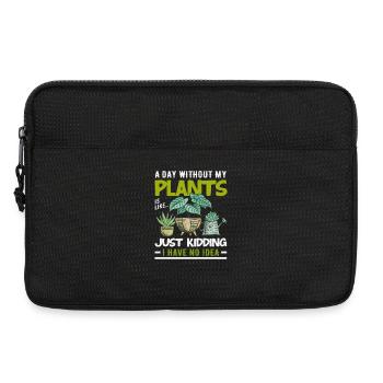 Journée sans plantes Jardinier amoureux des plantes - Sacoche pour ordinateur portable 13 pouces - noir - Devant