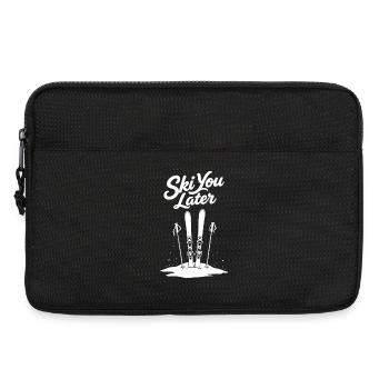 Ski You Later: Funny saying for skiers - Laptop bag 13" - black - Front