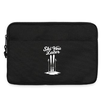 Ski You Later: Funny saying for skiers - Laptop bag 13" - black - Front