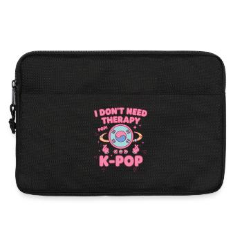 Je n’ai pas besoin de thérapie Fans de musique pop K-Pop coréenne - Sacoche pour ordinateur portable 13 pouces - noir - Devant