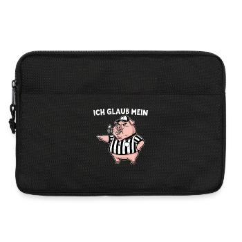 Schiri Mein Schwein pfeift - Schiedsrichter - Laptoptasche 13" - Schwarz - Vorne
