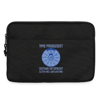 1990 Geboren 40. Geburtstag Auto Tuning - Laptoptasche 13" - Schwarz - Vorne