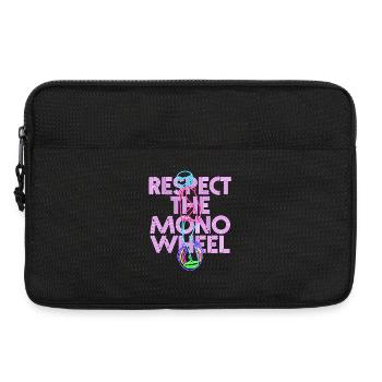 Respect The Monowheel Monocyclist - Laptoptasche 13" - Schwarz - Vorne