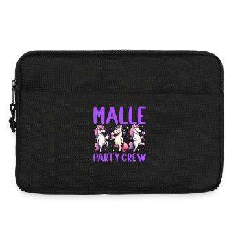 Malle Party Crew Einhorn Party Urlaub Malle - Laptoptasche 13" - Schwarz - Vorne