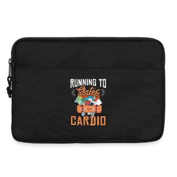 Running To Gates Is My Cardio Gym Und Reisen - Laptoptasche 13" - Schwarz - Vorne