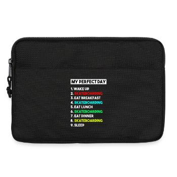 Mein perfektes Skateboard-Routine-Design - Laptoptasche 13" - Schwarz - Vorne