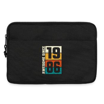 Retro 1986 Games Logo - Laptop bag 13" - black - Front