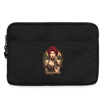 Steam Punk Beautiful Women Steampunk - Laptop bag 13" - black - Front
