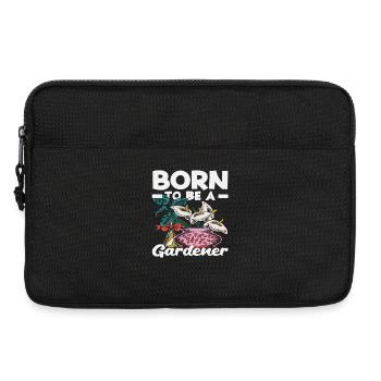 Born To Be A Gardener Garden Plant Lover - Laptop bag 13" - black - Front