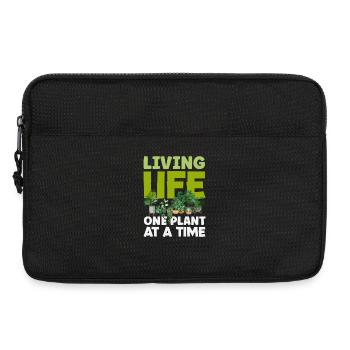 Living Life One Plant Gardener Garden - Laptop bag 13" - black - Front