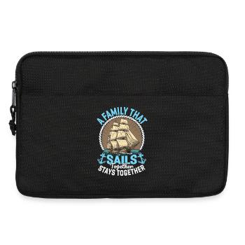 A Family That Sails Together Stays Together Sailor - Laptop bag 13" - black - Front