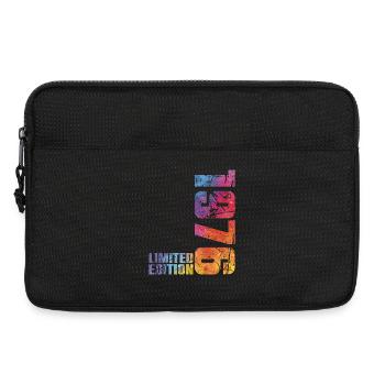 50ème Anniversaire Homme Femme 50 ans 1976 Cadeau - Sacoche pour ordinateur portable 13 pouces - noir - Devant