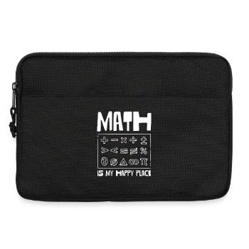 Math is my happy place - Laptop bag 13" - black - Front