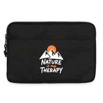Nature is my Therapy Mountains for Hikers - Laptop bag 13" - black - Front