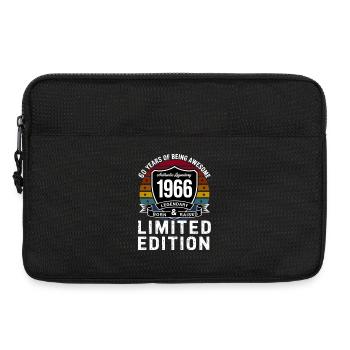 Vintage 1966 60th Birthday Gift Men Women 60 Years - Laptop bag 13" - black - Front