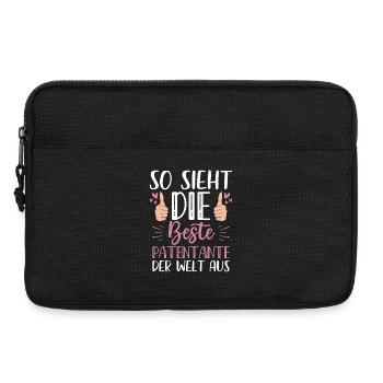 Voilà à quoi ressemble la meilleure marraine du monde - Sacoche pour ordinateur portable 13 pouces - noir - Devant