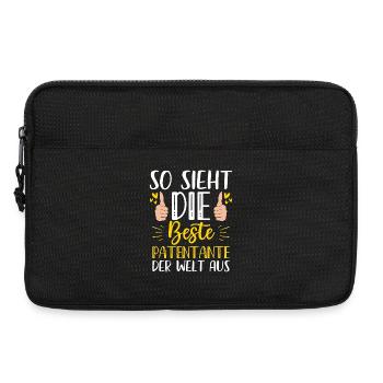 So Sieht Die Beste Patentante Der Welt Aus - Laptoptasche 13" - Schwarz - Vorne